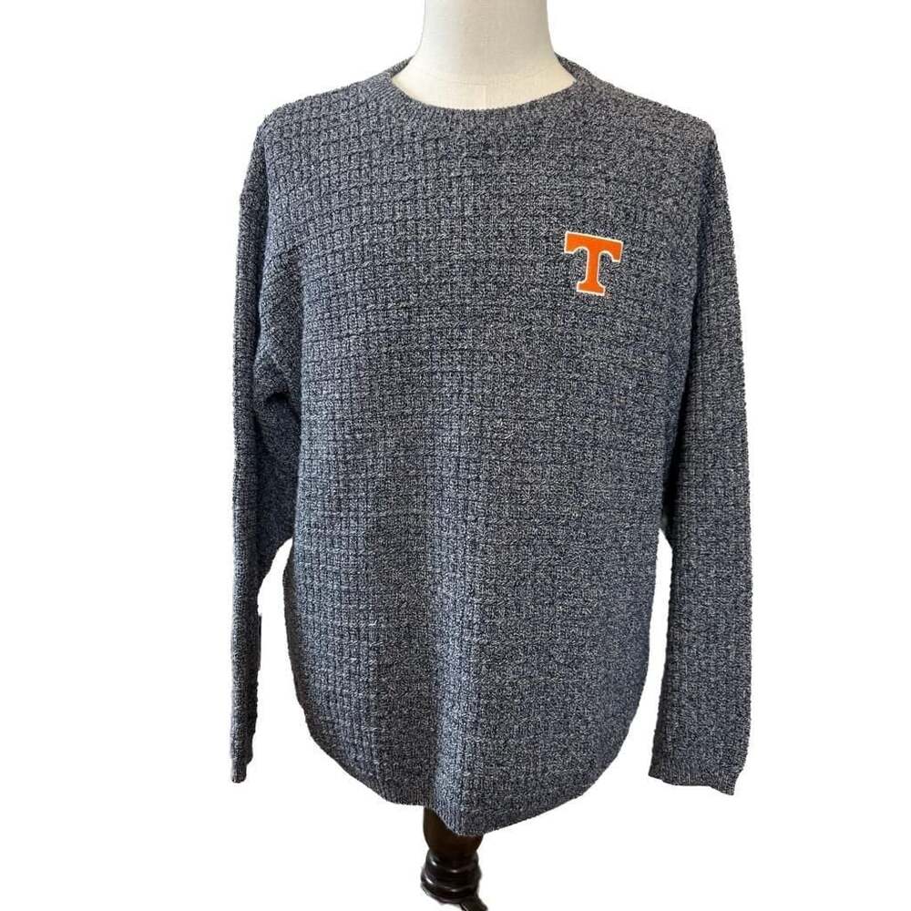 Vintage Vantage Tennessee Volunteers 100% Cotton Waffle Knit Sweater Made in USA